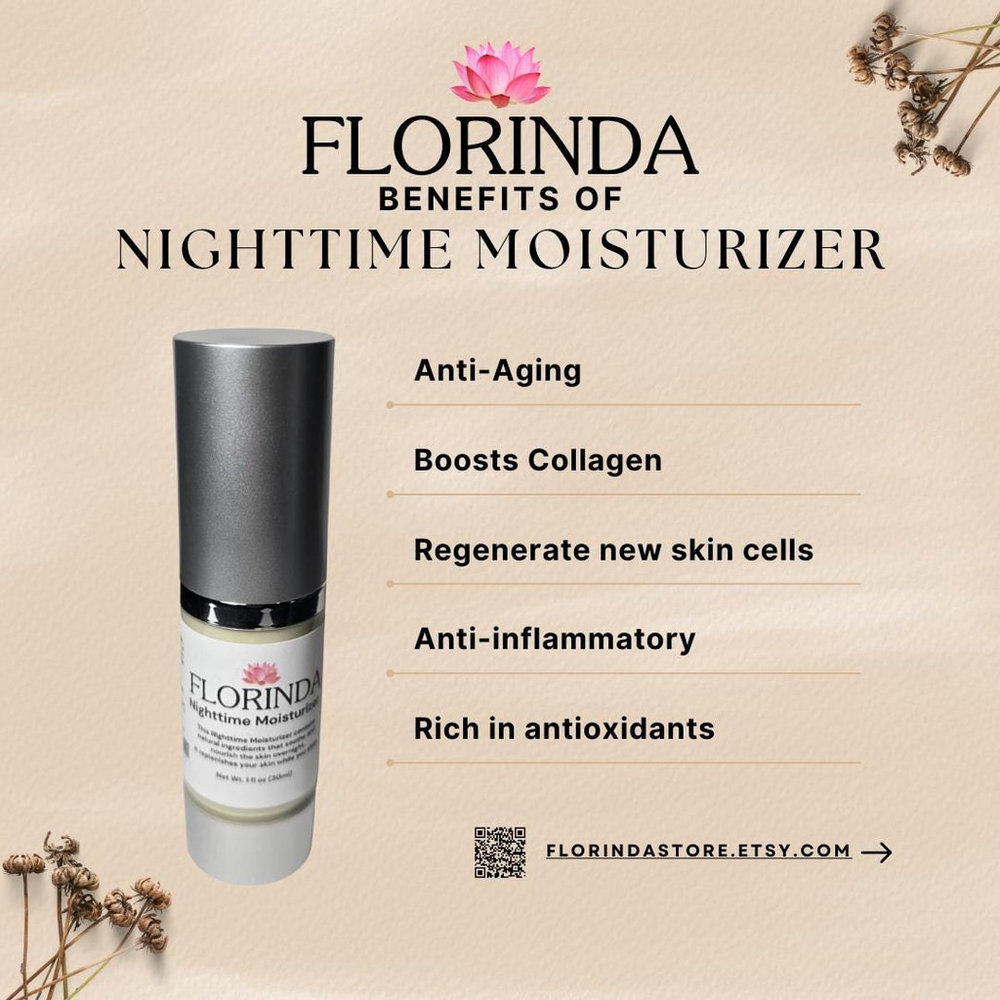 Florinda Beauty Nighttime Moisturizer 30mL